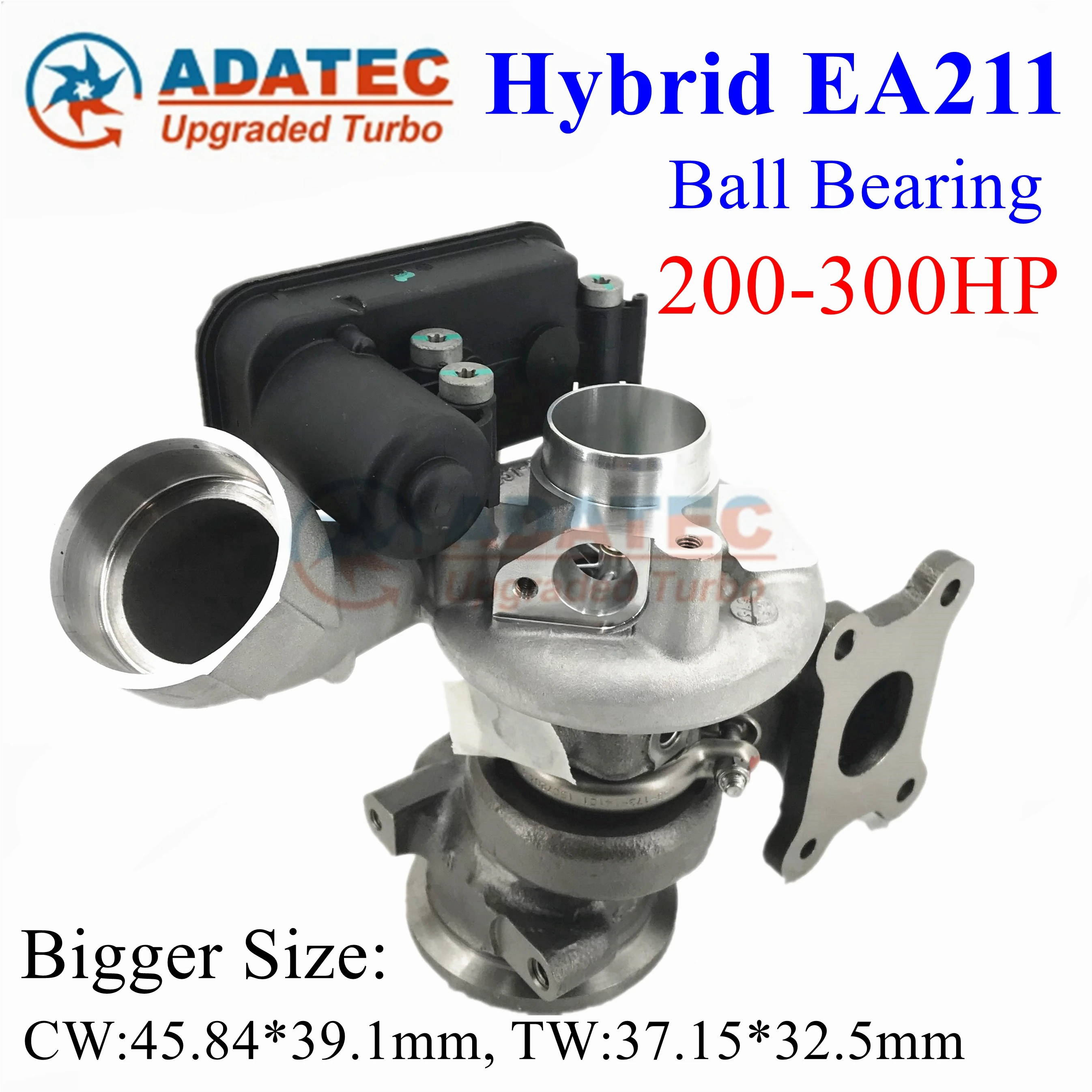 

EA211 Turbo Upgrade KP38 163897000000 Turbine for Audi A3 Q3 1.4 TSI Golf Passat CSSA CSTA DBVA Hybrid Turbocharger 4E145702G