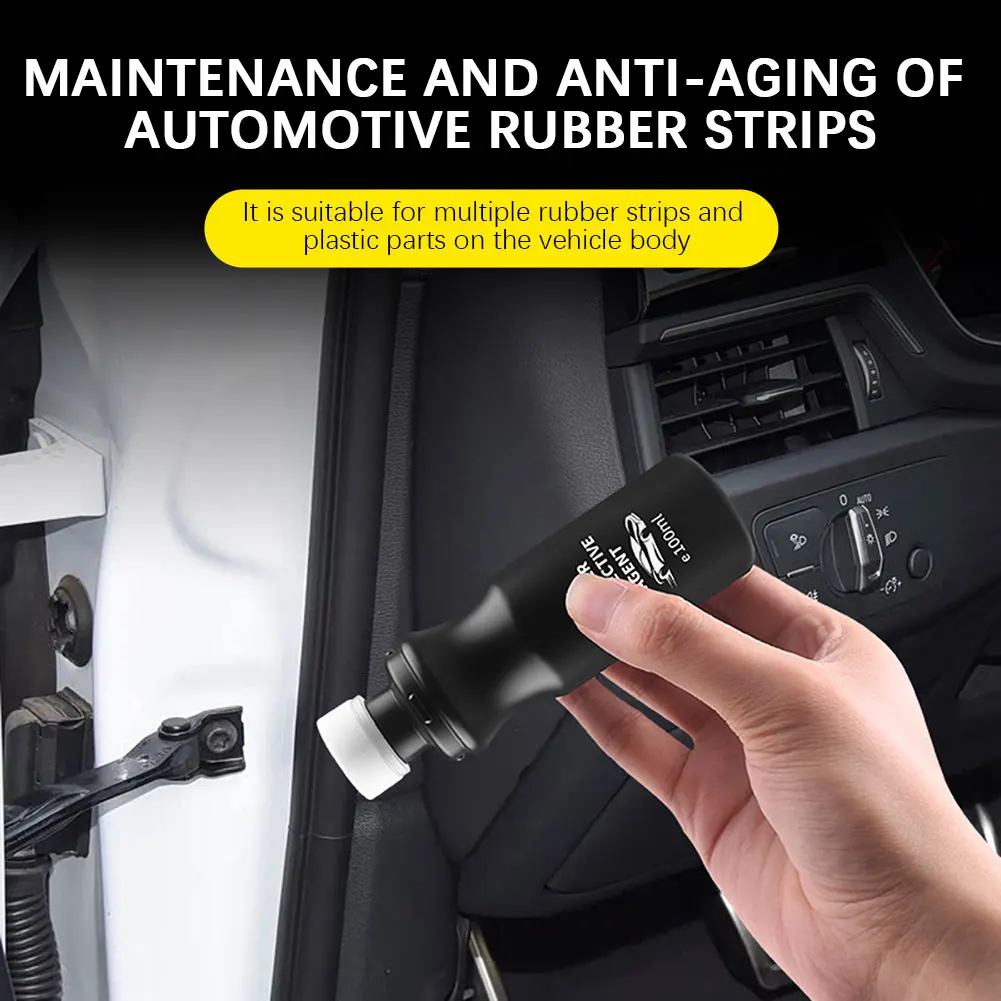 Car Door Rubber Sealing Protectant,Aging Repair Door Window Wiper Sealing Strip Softening Lubricating Grease Eliminating Noise