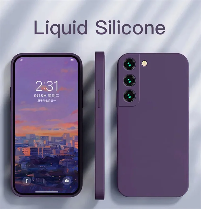 Luxury Original Liquid Silicone Phone Case For Samsung A04 A12 13 A34 A24 A04E A13 M52 A20 30 31 40 41 42 50 70 A6 A7 A20E 31