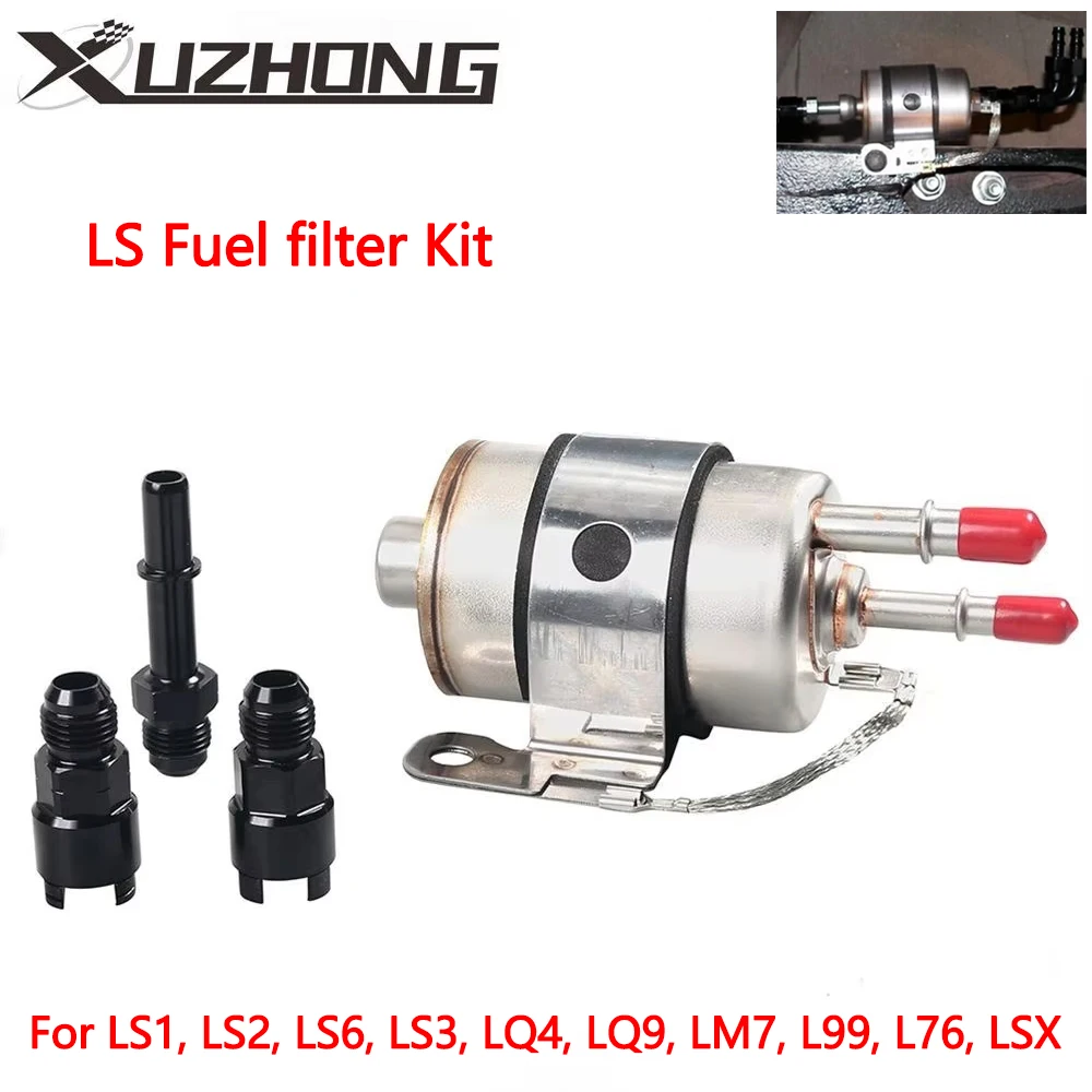 58 PSI Car Upgrade Fuel Filter Regulator Return Alloy Metal Fuel System Adapter LS Swap EFI Conversion Easy to install Silver