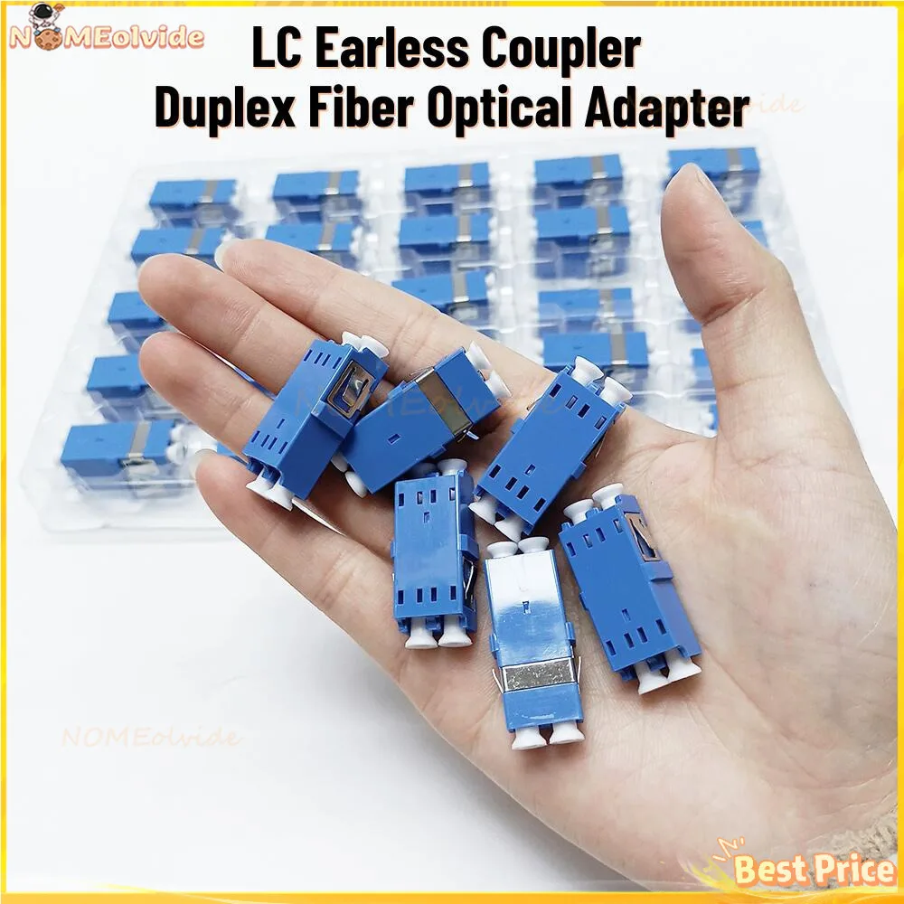 Fiber Optic Connector Adapter LC/UPC SM  No Flange  Duplex Fiber Optical Adapters LC-LC UPC Coupler NO Flange