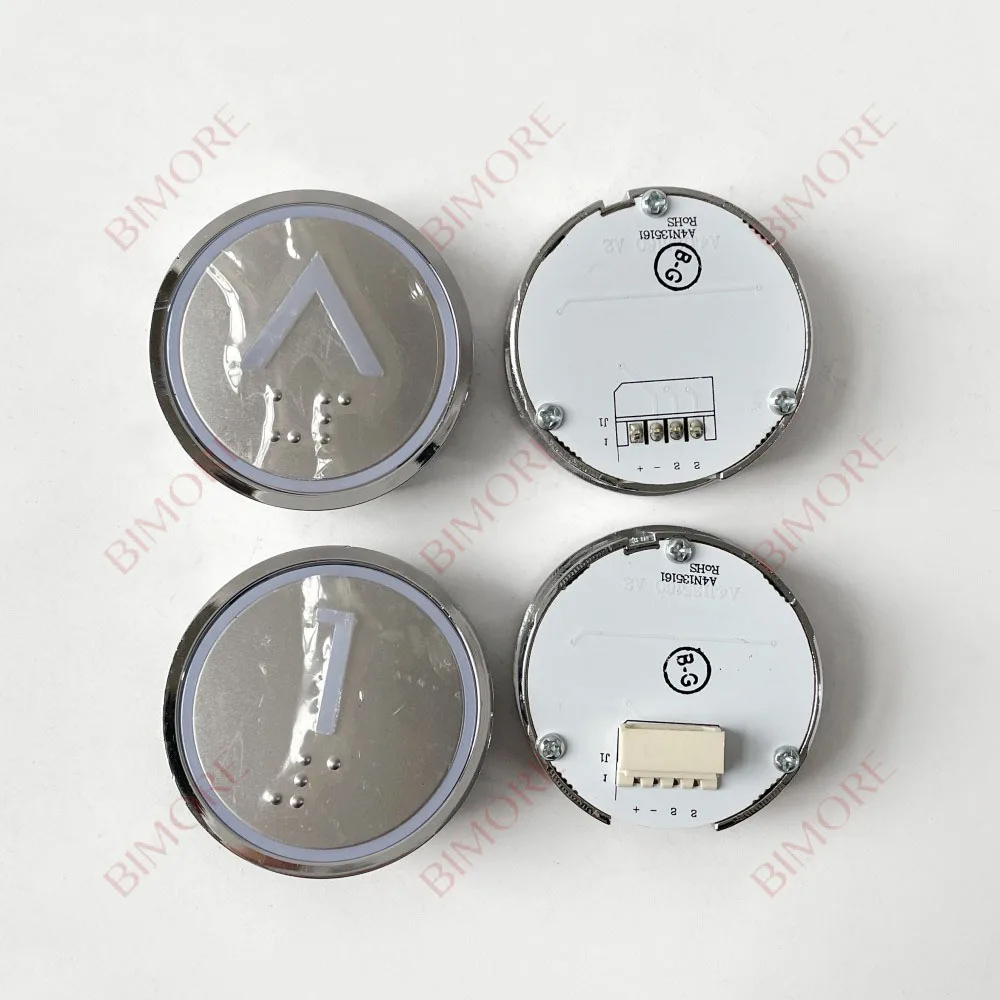 10pcs Elevator Lop Cop Stainless Steel Push Button With Braille A4N135161 A4J135160 A2