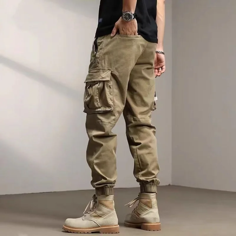 

Cargo Pants Trousers for Men 2024 Spring Autumn Casual Man Fashion Black Khaki Streetwear Pant 4XL Q278