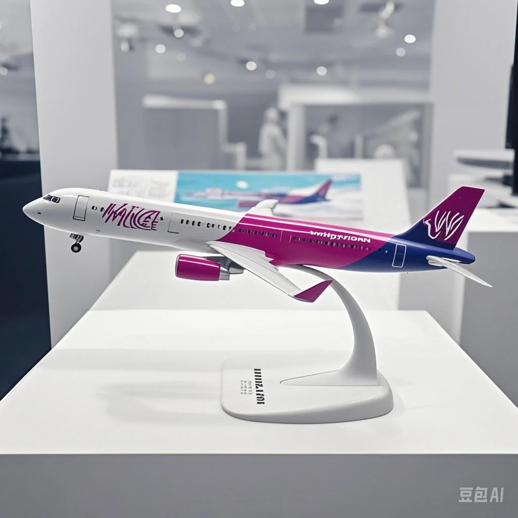

1:200 Scale Wizz Airlines A321 Aircraft Model 20cm Replica Diecast Resin Aircraft with Wheels & Base Home Display Business Gifts