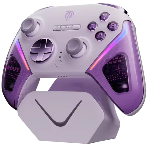 Controle sem fio EasySMX D10 para PC com base de carregamento TMR, compatível com PC/Switch/Steam/Celular/TV, com função de giroscópio Axis.