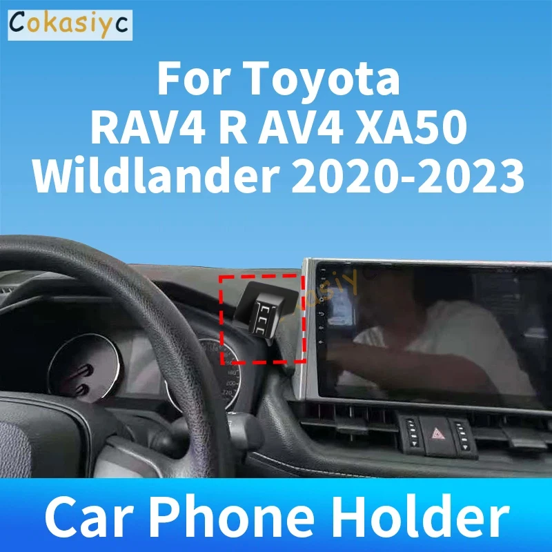 Suporte para telemóvel para Toyota RAV4 R AV4 XA50 Wildlander 2020-2023, carregador sem fios especial para automóvel, acessórios para o interior do ve