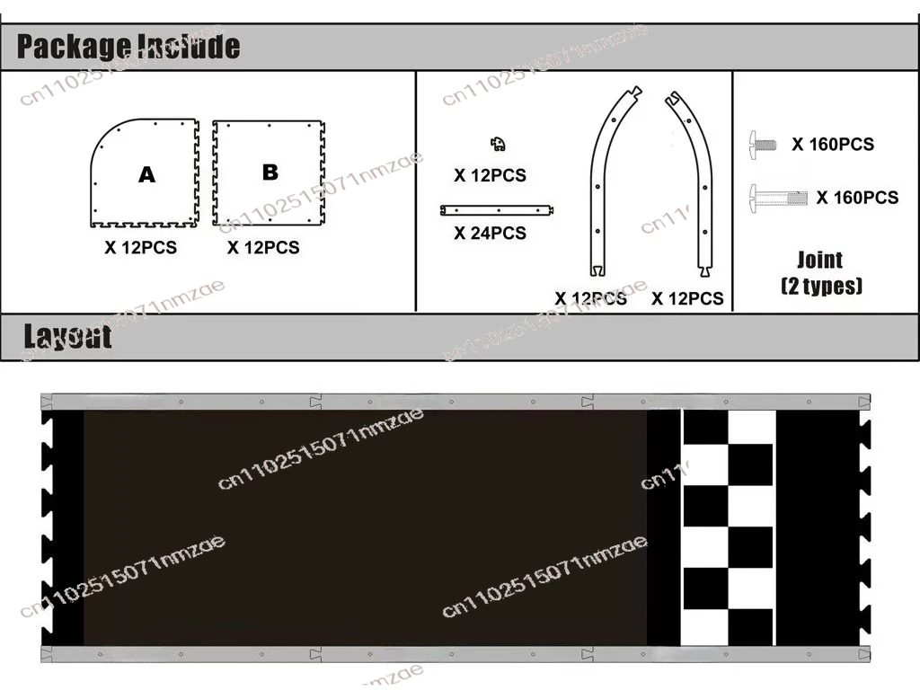 Track 4WD RC Track Racing Car Runway imat Pista 1/28 Scale
