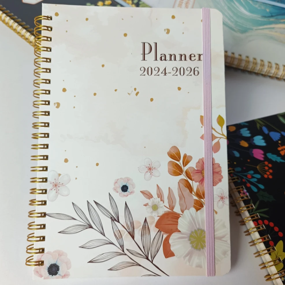 2024-2026 Monthly Planner Notebook Stationery Campus Gift Agenda Journal School Office Supplies Accessories Top Sell Discount