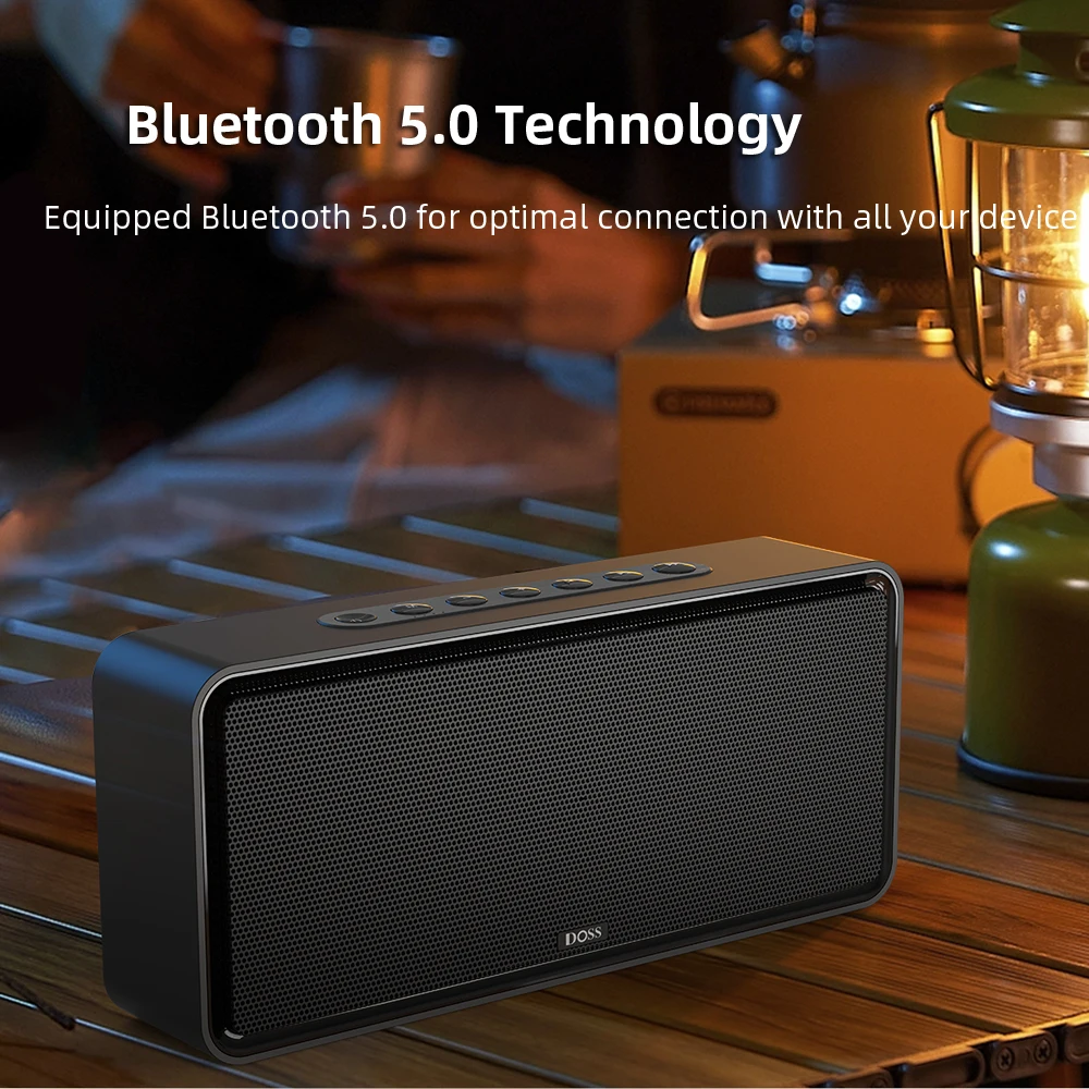 DOSS altoparlante Bluetooth SoundBox XL BT 5.0 potente 32W Stereo e Deep Bass Subwoofer Sound Box Home altoparlanti Wireless portatili