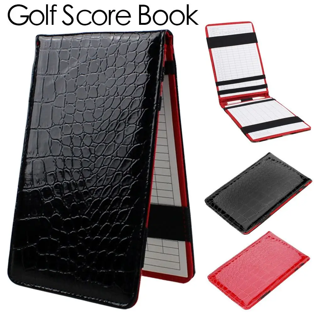 PU Leather Golf Score Book Scorecard Holder Golf Score Pocketbook Scoring Golf Accessories