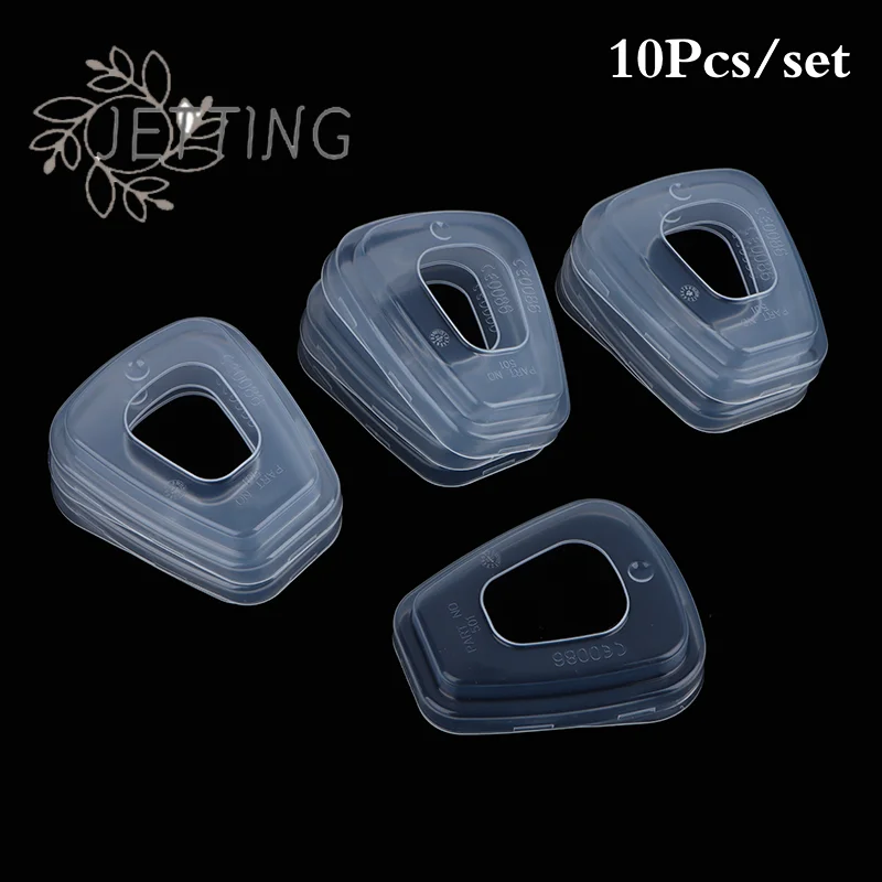 Hot 10PCS Anti-dust Retainer Case Safety Respirator Part 501 Filter Adapter Plastic Cover for 501 6800 6001 5N11 5P71 7502 6200
