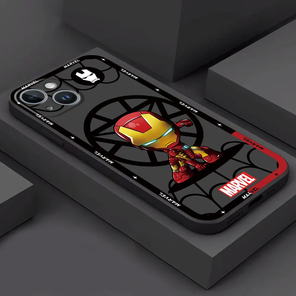 Marvel Spider Man etui na telefon Apple iPhone XS X 15 Pro Max 8 Plus 13 Pro 11 SE 14 XR 12 Mini 14 silikonowa osłona zderzaka