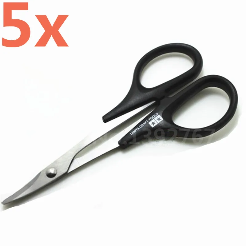 5Pcs TAMIYA Metal Hard Stainless Steel RC Car Scissor Toll 74005 For Vehicle Boat Body Shell Bodyshell Curved Tool