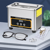 40Khz Digital Ultrasonic Cleaner 60W Sonicator Bath  Degas for Gold Silver Jewelry Glasses Jade Necklace Oxides Rust Oil Washer