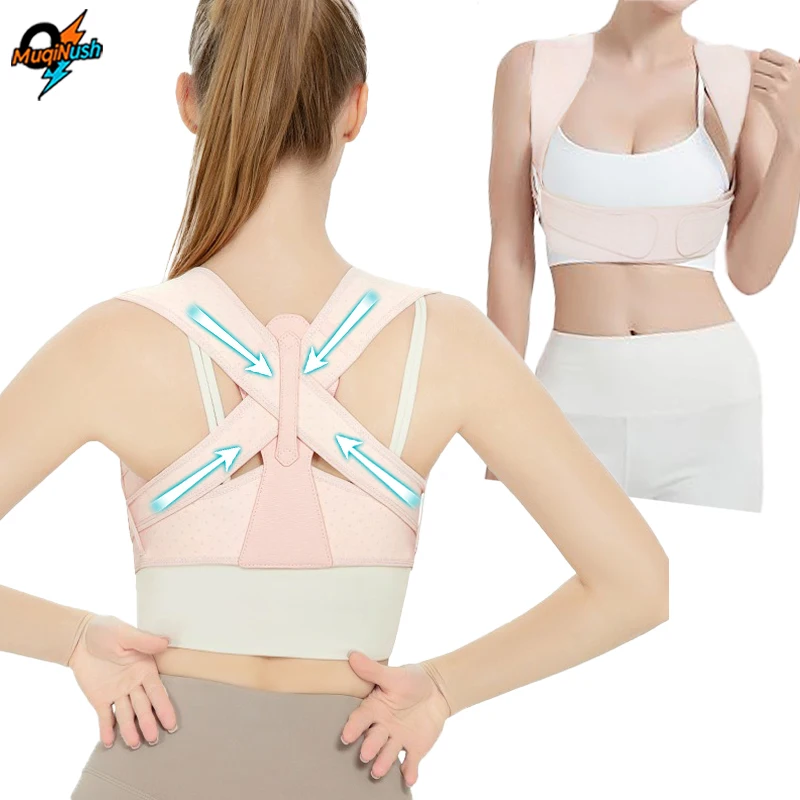 

MuqiNush Back Support Posture Corrector Hunchback Improvement Shoulders Invisible Clothing For Office Study Cooking And Use