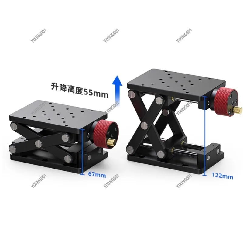 Manual Height Adjustable Laboratory Working Table High Precision Displacement Platform Elevating Desk for Lab Use