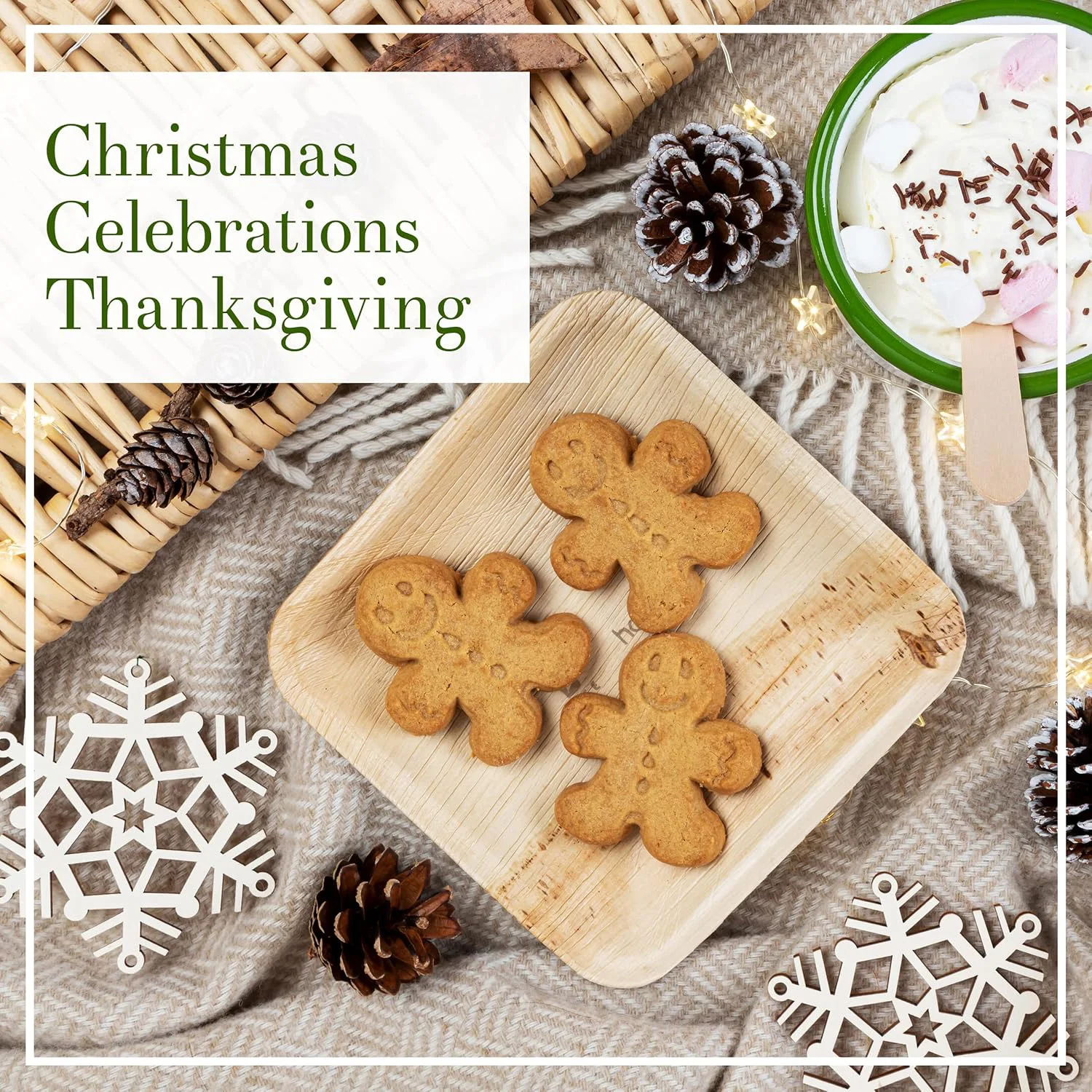 6Inch Palm Leaf Disposable Plate, Live/Homel Pattern Plate, Refined Dessert Snack Fruit Cake Plate, Stackable and Biodegradable Tableware