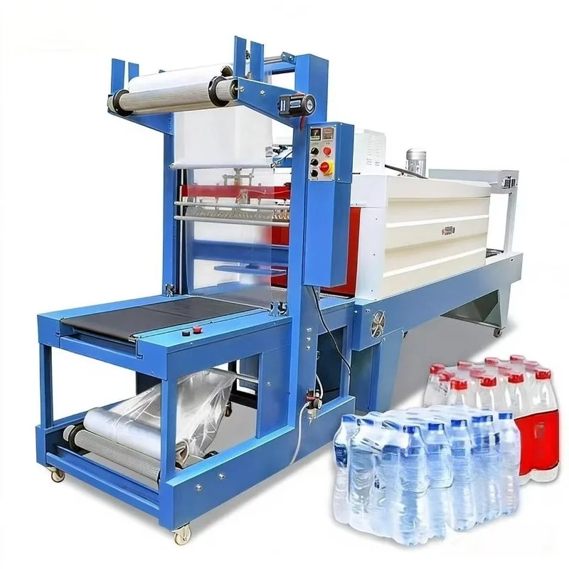 Customized Semi‑Automatic PE Film Shrink Wrapping Heat Tunnel Machine Beverage Bottles Cans Sleeve Sealer Packaging Equipment