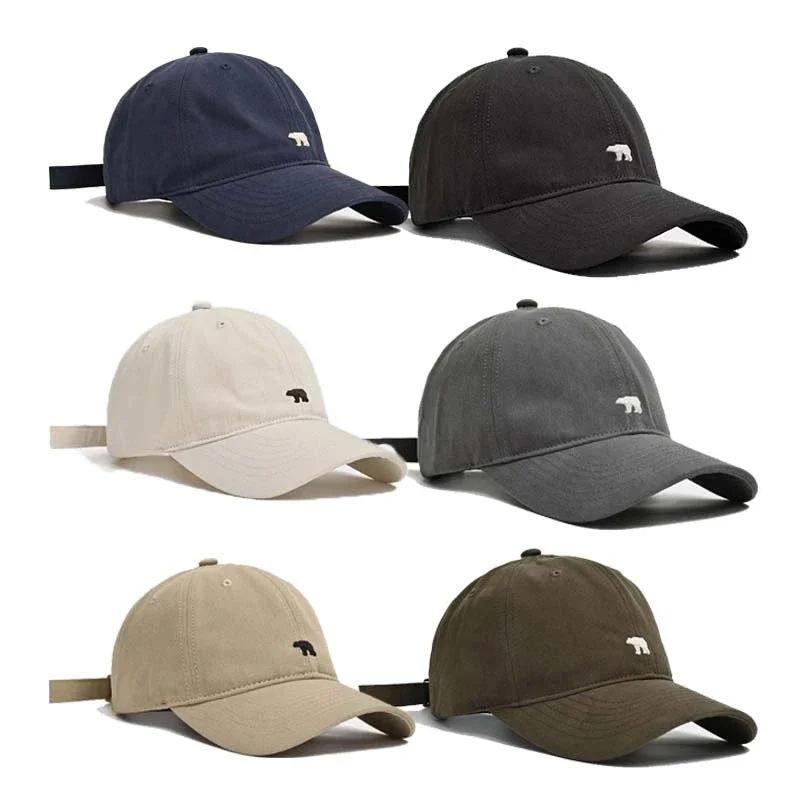 Stylish Polar Bear Embroidered Baseball Cap Sun Protective Breathable Adjustable Ideal Casual Hat Men Women Unisex Baseball Cap