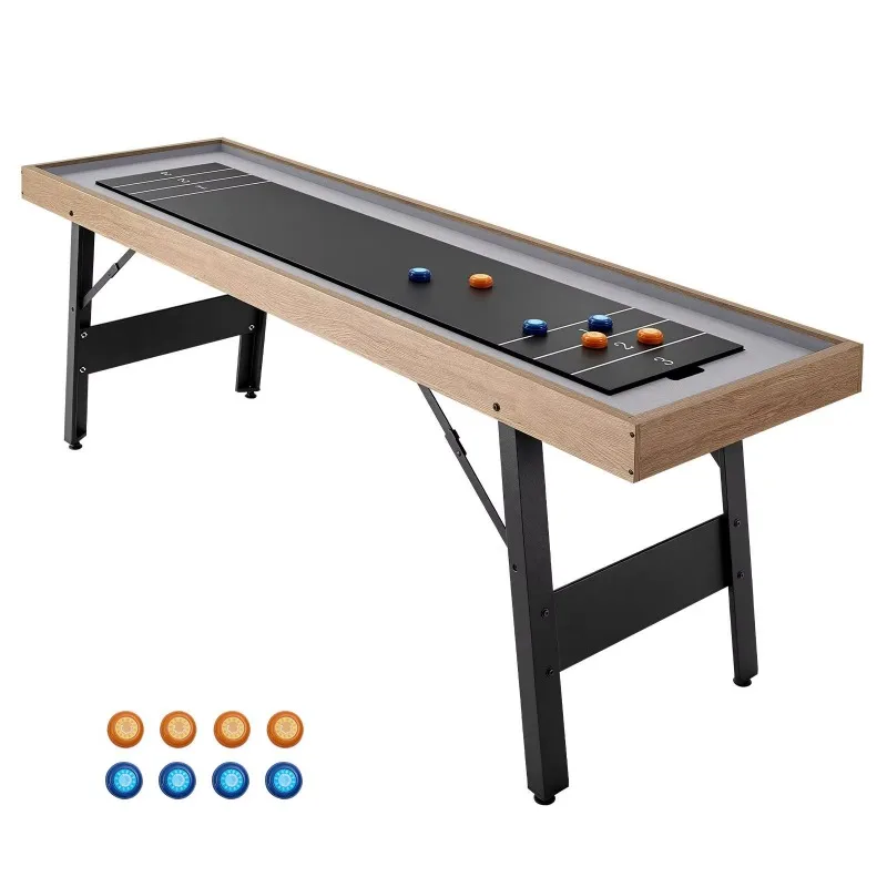 2-In-1 pool table curling combination game machine, compact, smooth surface, foldable pool machine