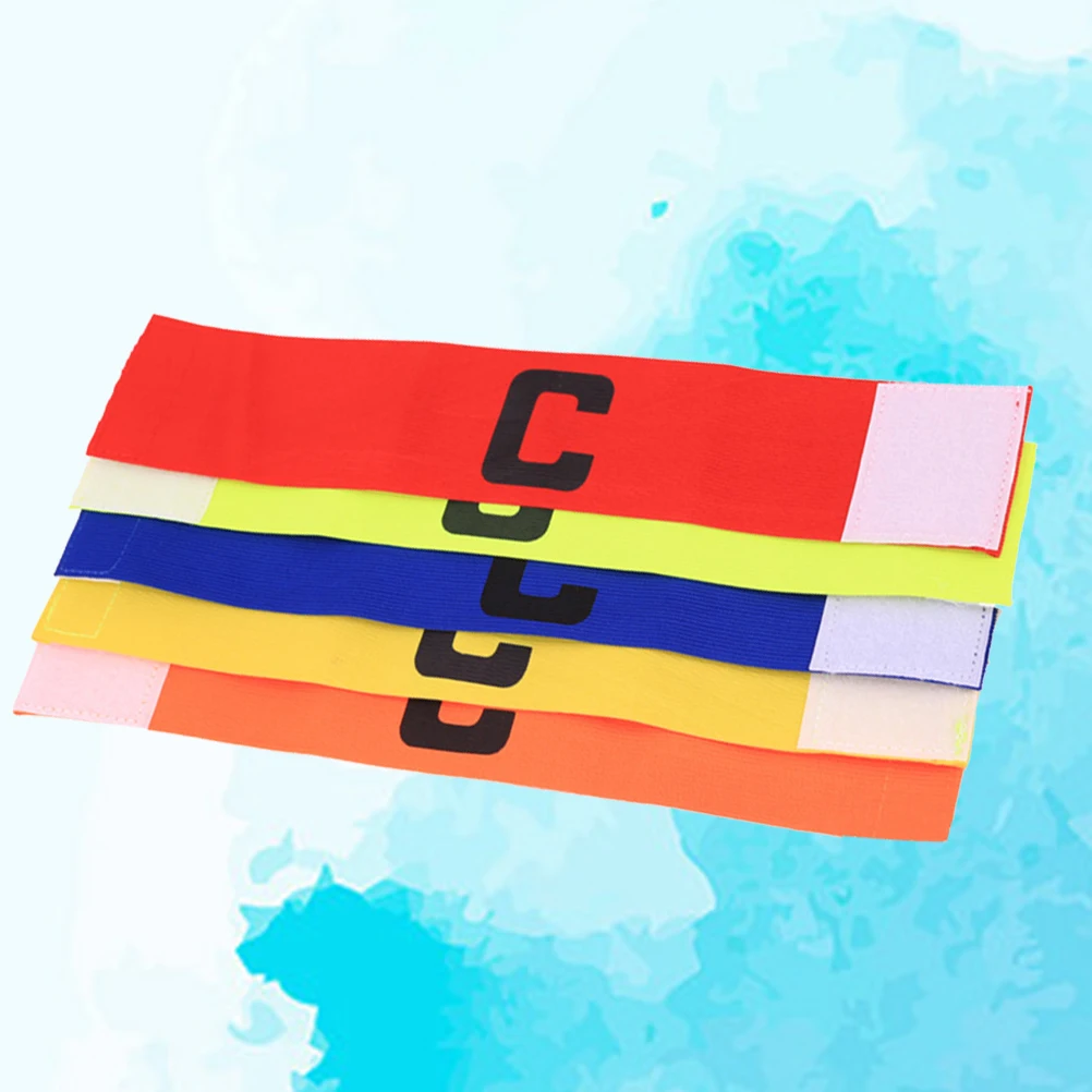 5 قطع كرة القدم الكابتن شارة فريق الرياضة كرة القدم العصابات الرجبي شارات لون مشرق