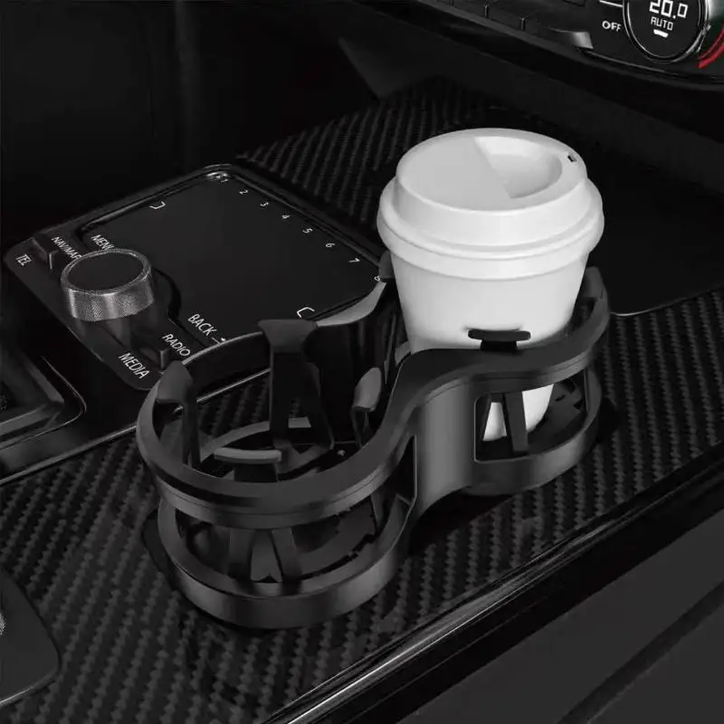 Auto-Getränkehalter-Erweiterung 2-in-1 Doppel-Getränkehalter-Adapter Verstellbarer Auto-Getränkehalter-Organizer Auto-Innenausstattung Zubehör – Detail 6