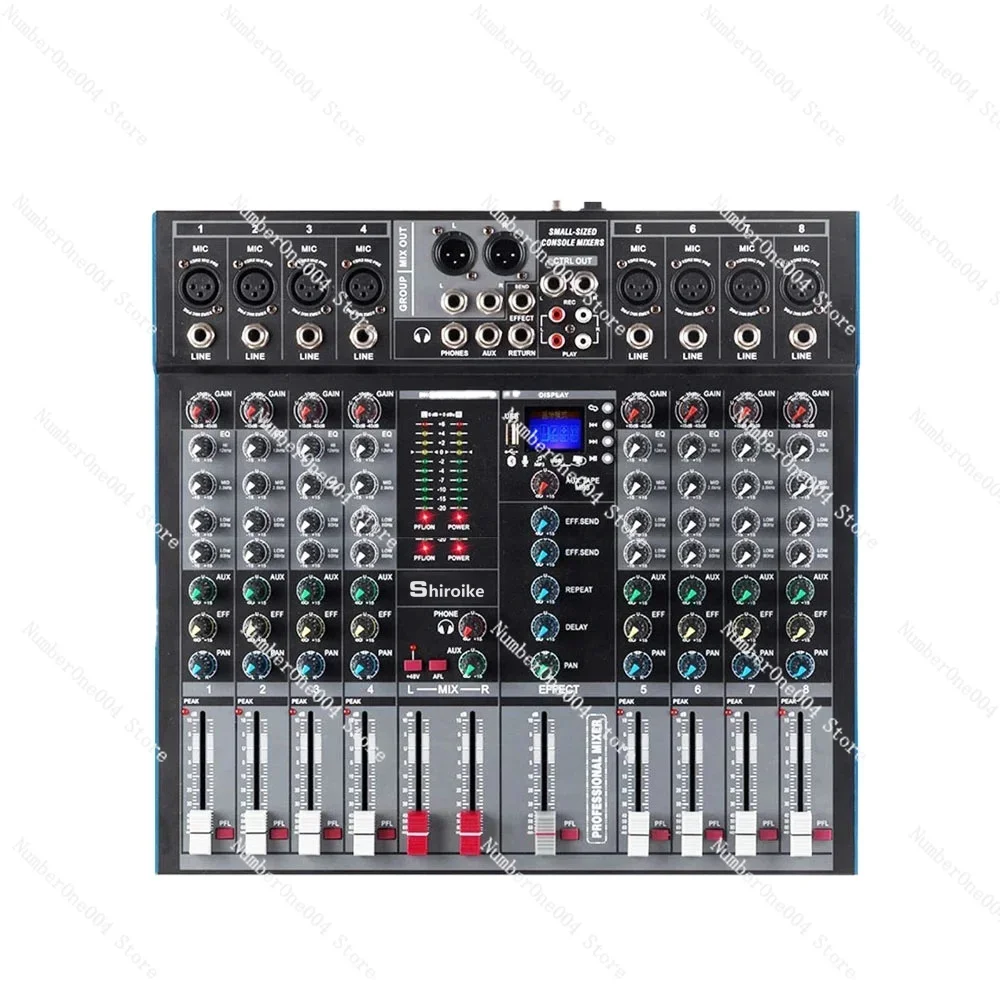 

GAX-ET16 Pro 16/12/8CH Mixer | 48V Phantom Power | DJ Audio Console | Stage Equipment