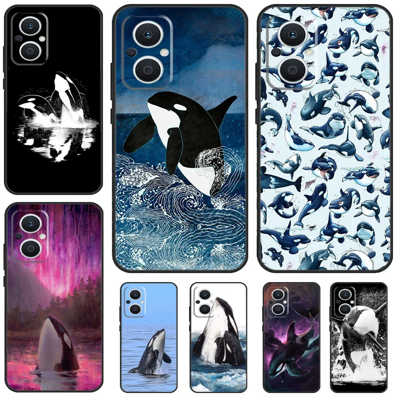 Killer Whale Orca Funda For OPPO Reno 5Z 4Z 2Z 8T 4 5 6 7 8 Lite 10 Pro OPPO Find X6 Pro X2 X3 X5 Lite Case