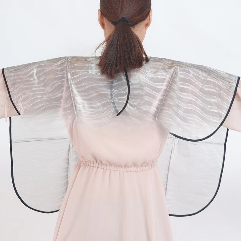 قصيرة مربع مقاوم للماء المهنية صالون الحلاق تصفيف الشعر مكافحة ساكنة قابلة لإعادة الاستخدام صبغ شال شعر صالون أداة تصفيف الشعر القماش #4