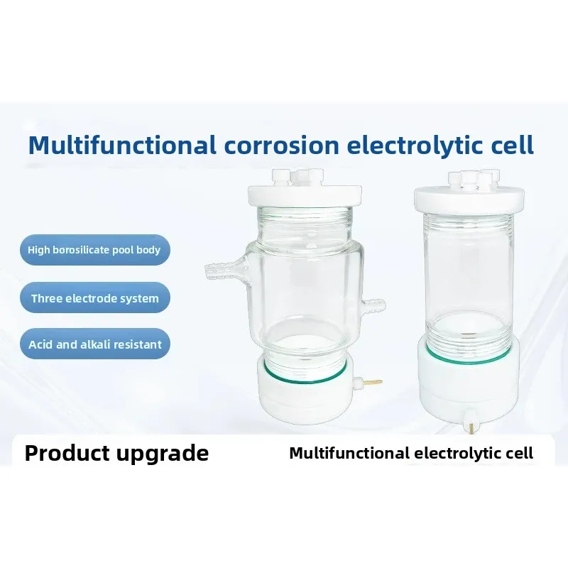 Multi‑Functional Corrosion Test Electrolytic Cell, Single & Double Jacketed Water‑Bath Tank