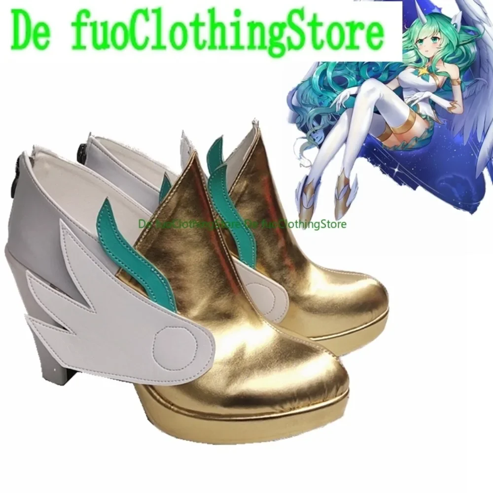New Skin Magical Girl Star Guardian Soraka Role Playing Shoes Props Boots Halloween Party Cosplay DefuoClothing Store