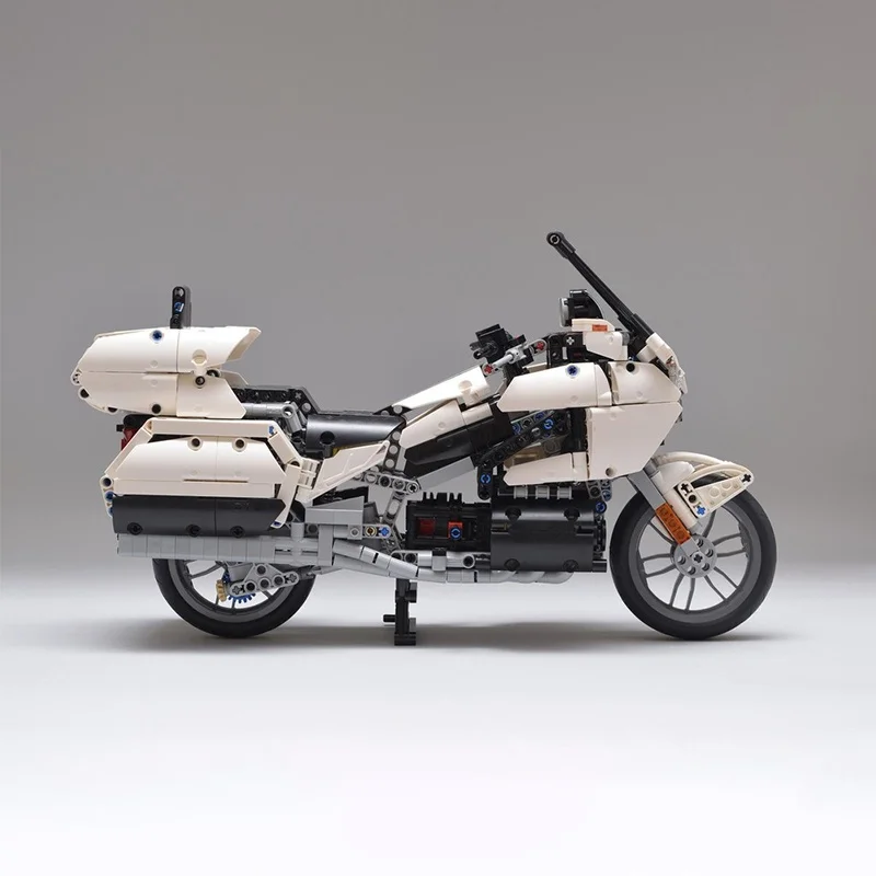 1290 elementów MOC Japońskie Samochody Gold Wing 1:7 Biały Model Techniczny Zabawka Klocki Prezent Świąteczny Architektura DIY Kreatywne Klocki dla Dzieci
