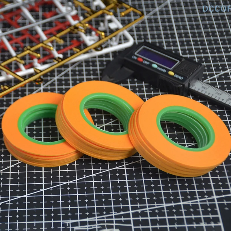 18M 1/2/3MM Yellow Model Covering Tape Adhesive Textured Paper Car Paint Decoration Seamless Hand Tear Without Mark For Painting