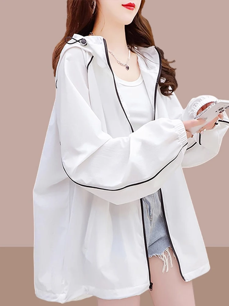 

Новая женская свободная легкая велосипедная куртка 2026 года для активного отдыха с защитой от солнца, дышащая, с УФ-защитой, с цветочным принтом, длинная