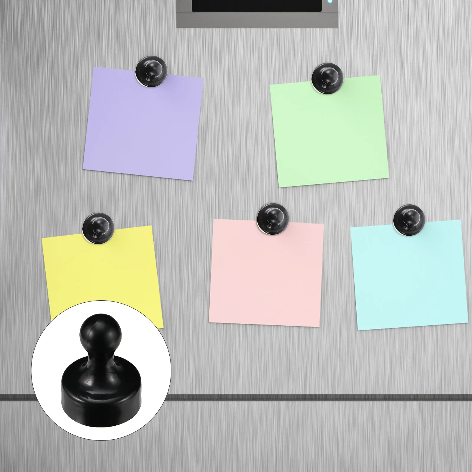 10 قطع من المسامير المغناطيسية لخزانة الثلاجة البيضاء والمكتب والمدرسة والمنزل، سطح غير قابل للخدش، محمول مدمج #2