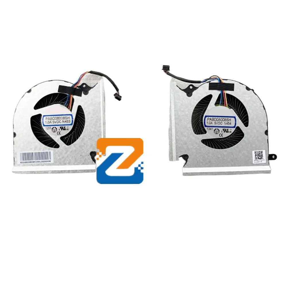 

For MSI GE66 GP66 GL66 MS-1541 MS-1542 N453 N454 CPU GPU Cooling Fan PABD08008SH