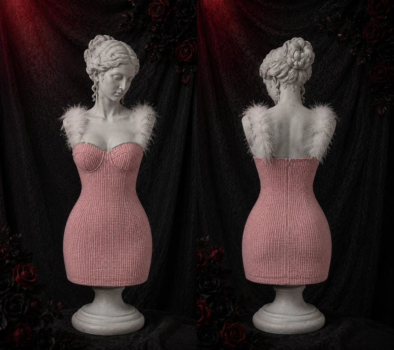 women's light pink off the shoulder dress for easter Petal and Pup Alexia Maxi Made In:INDIA Smiski - dressing series 28 inches or 68 Women's Size:Euro 40.5 = US 9.5