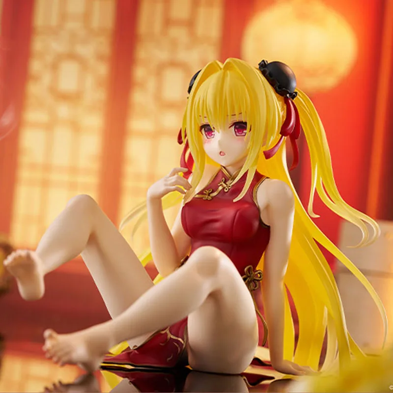 

13cm Genuine TAITO To Love-Ru Darkness Eve Cheongsam Anime Action Figure Model Toys Gift for Birthday