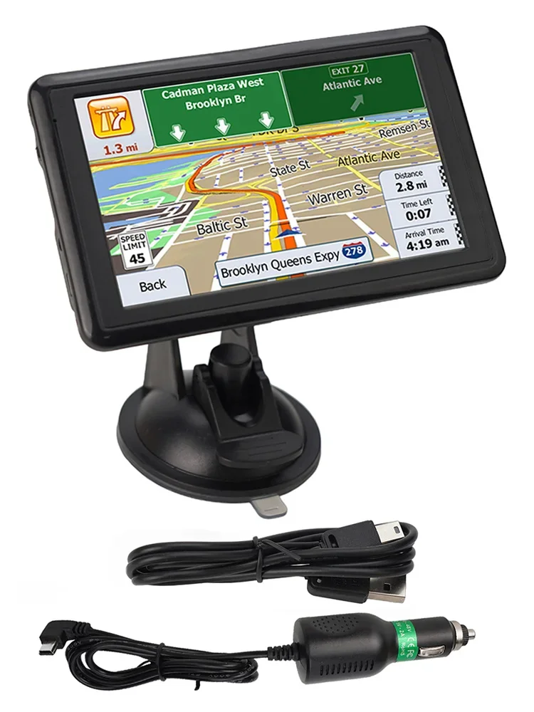 

5-inch Car GPS Positioning Portable Maps 8GB 128MB Truck Vehicle Route Planning Tracking Navigation Device Motorbikes