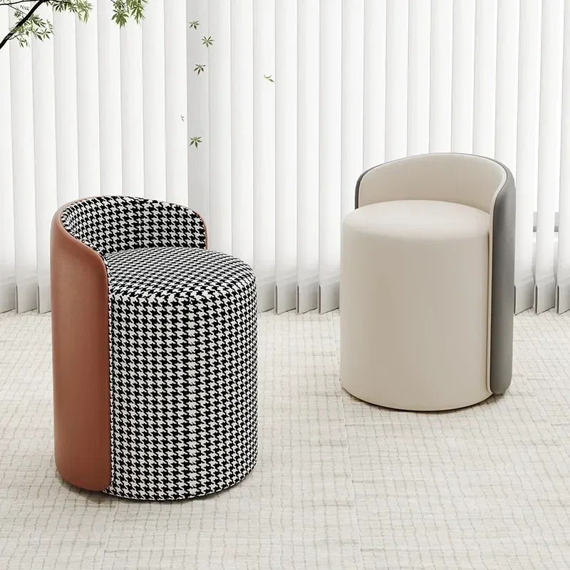 Modern cream style dresser stool dresser bedroom relaxation stool Nordic minimalist design home furniture