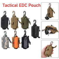 Tactical EDC Pouch Zipper Key Card Holder Pouch Coin Purses Military Wallet Small Bag Organizer for Men and Women Outdoor Hiking