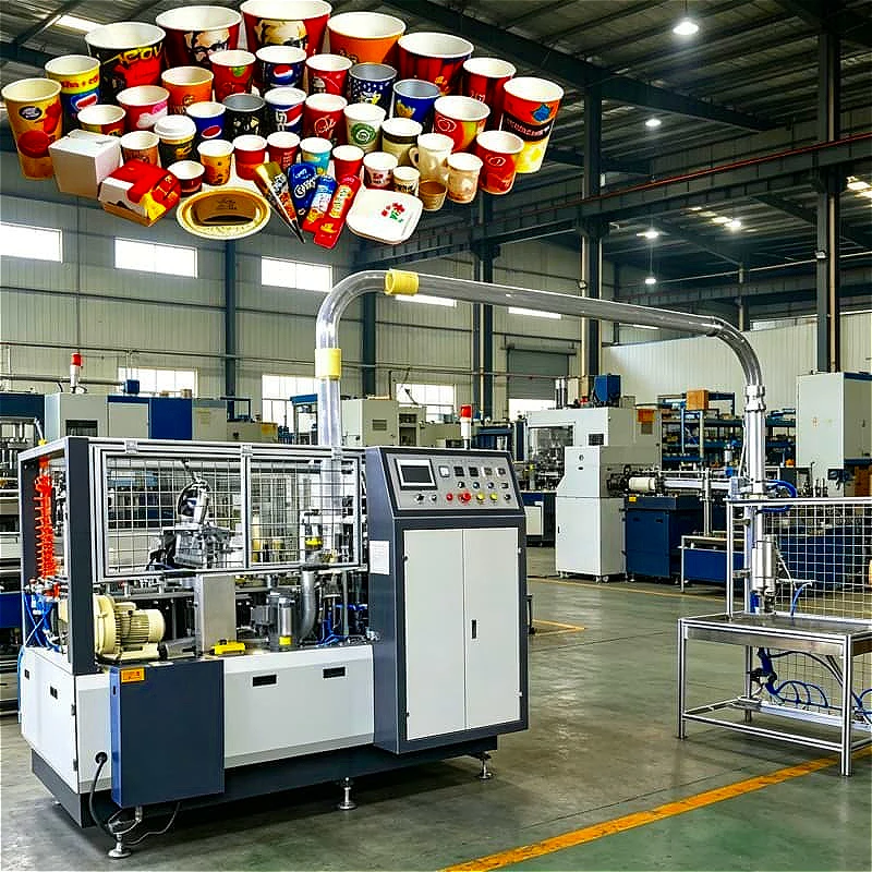 Paper Cup Machine for Paper Bowl Paper Box Container Multi Functional Customized for Noodle Bowl Salad Bowl Hot Sale