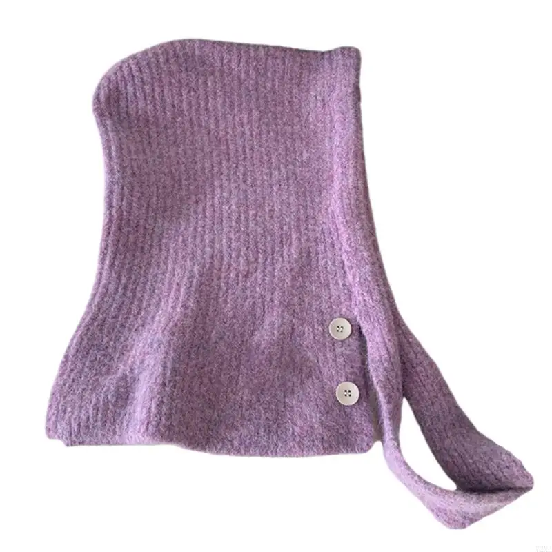 72XE تنفس الشتاء بالاكلافا هوديي وشاح للرقبة البلوز قبعة الصوف مزيج الرقبة الجراب قبعة للمغامرة في الهواء الطلق والعتاد #5