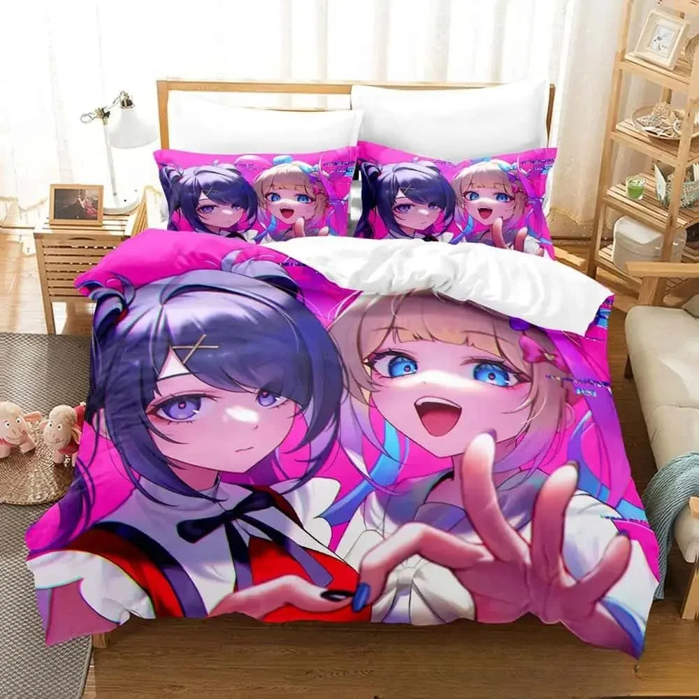 

3D Print Anime Needy Streamer Overload Anime Bedding Set Boys Girls Twin Queen King Size Duvet Cover Pillowcase Bed boys Adult