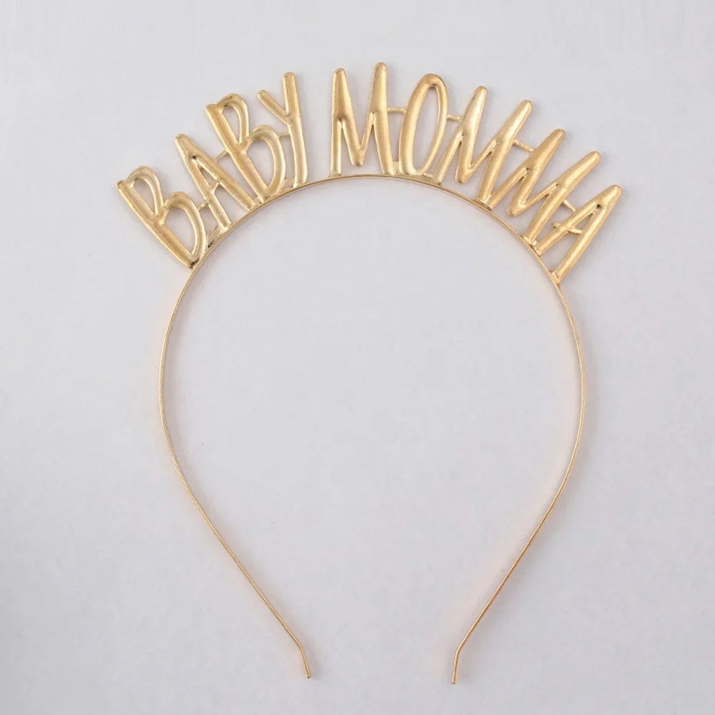 

Повязка на голову с буквенным принтом, обруч для волос, костюм для вечеринки, повязка на голову из сплава, головной убор, легкий дизайн с золотым принтом, элегантный реквизит, подарок