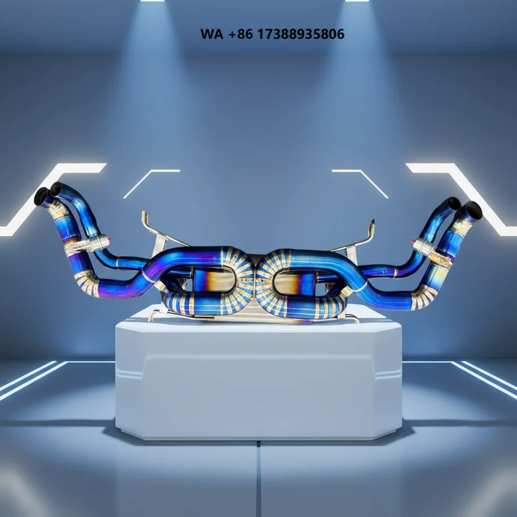 High End and Durable R8 V8 4.2l V10 5.2l Escape Exhaust System Titanium Alloy Racing Valve Muffler Catback Exhaust Pipe