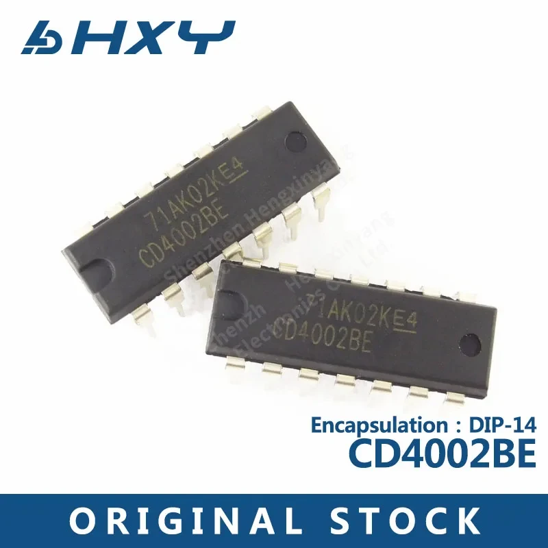 10 Stück cd4002be Stecker in Dip-14-Dual-4-Eingangs-oder Nicht-Gate-Logik