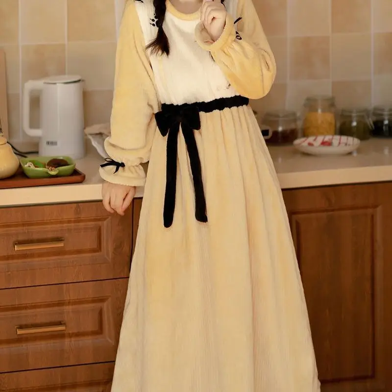 [shanjun] Pajamas with Han Element Warm Embroidery Chinese Style Lolita Dress Ancient Winter Style Kawaii Maid Dress