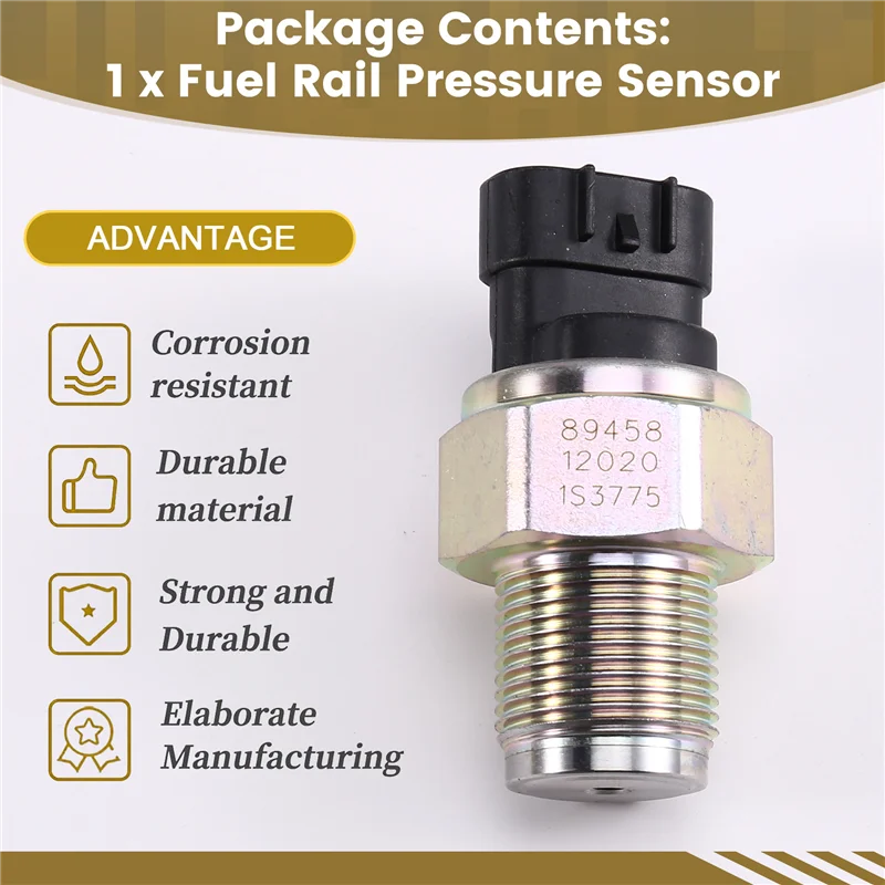 トヨタオーリスアベンシスハイラックスランドクルーザープラド RAV4 2003-2009 燃料レール圧力センサー 89458-12020 8945812020