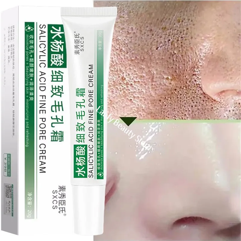 حمض الساليسيليك كريم تقليص المسام القضاء السريع المسام الكبيرة إزالة الرؤوس السوداء تشديد الوجه الجلد الناعم منتجات العناية الكورية